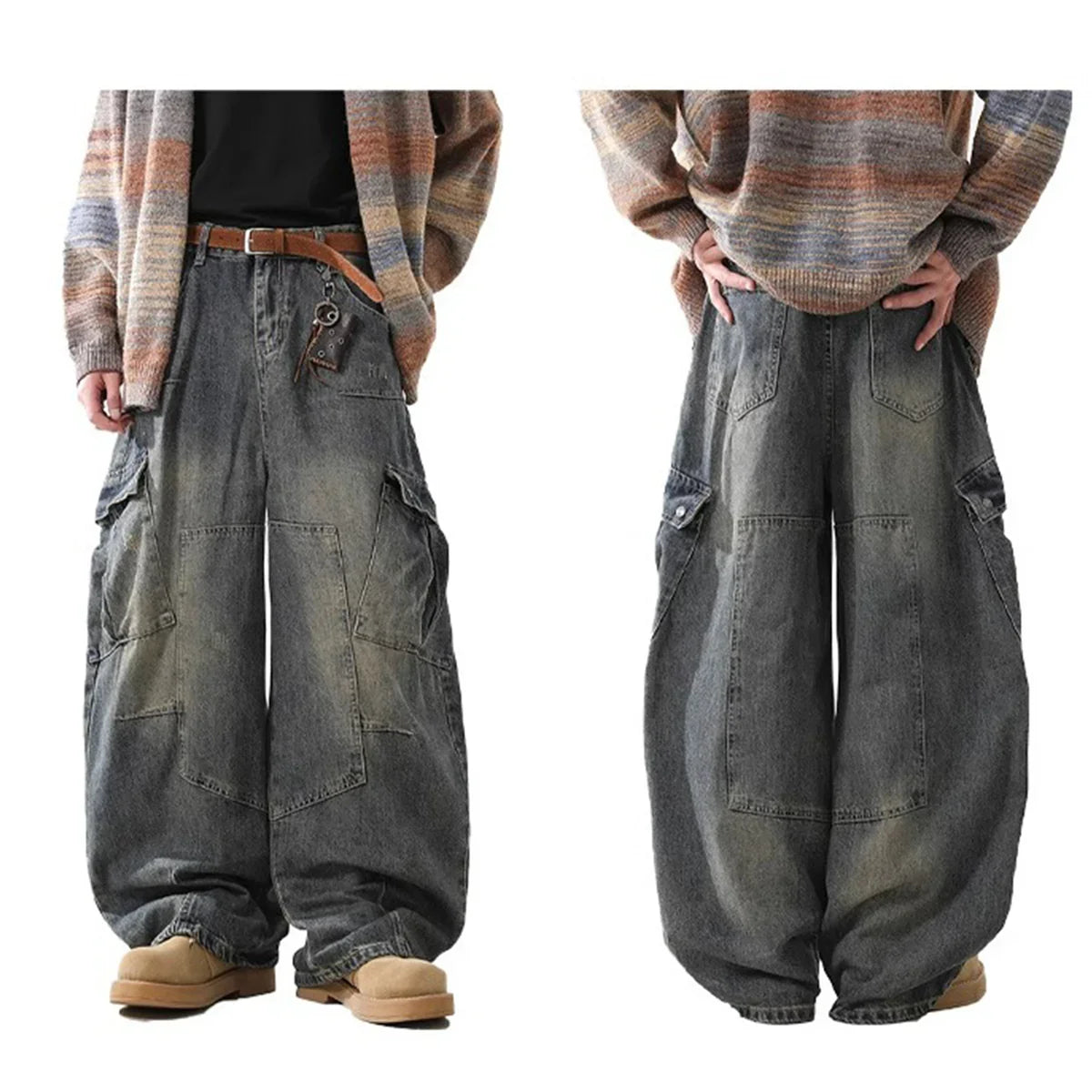 Vintage Washed Jeans – Heavyweight Loose Fit
