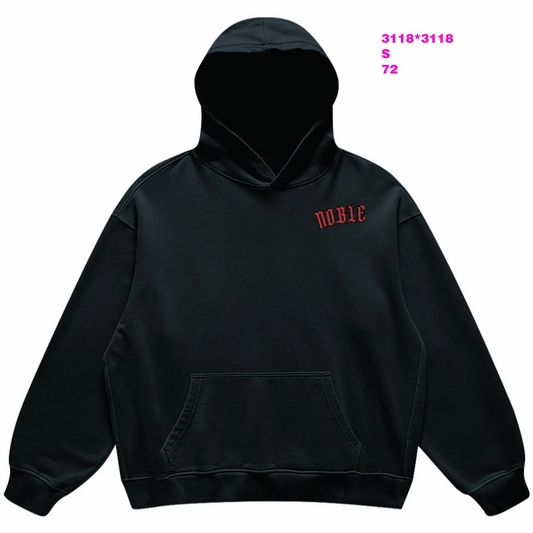 Zero Collection Oversized Retro Hoodie(440GSM)