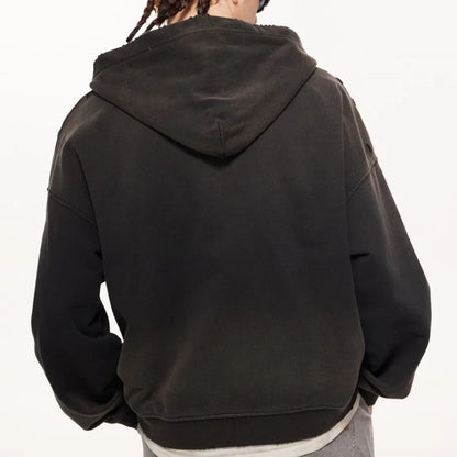Distressed Dystopian Zip Hoodie (Unisex, 420GSM)